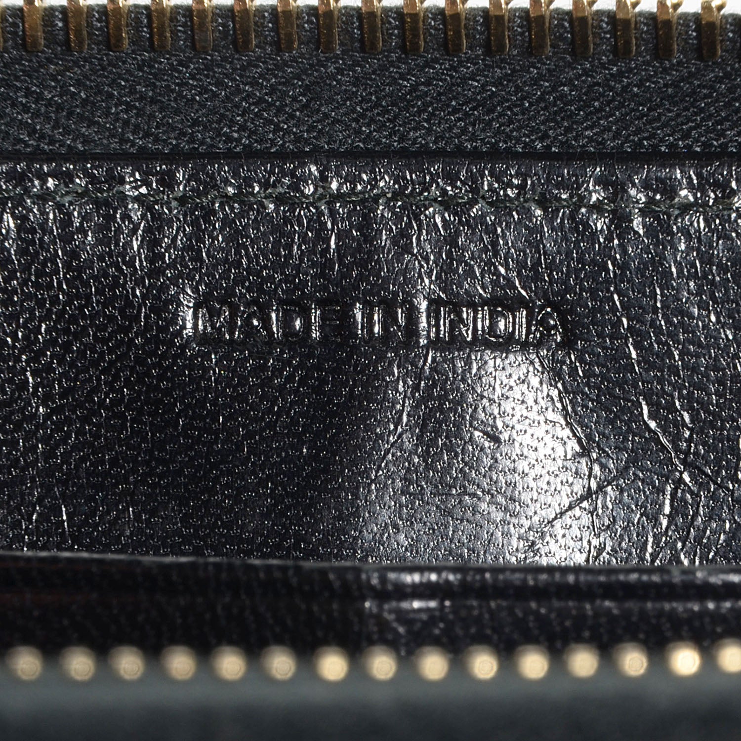 Prada Goatskin Woven Zip Around Wallet Black 7 of 8
