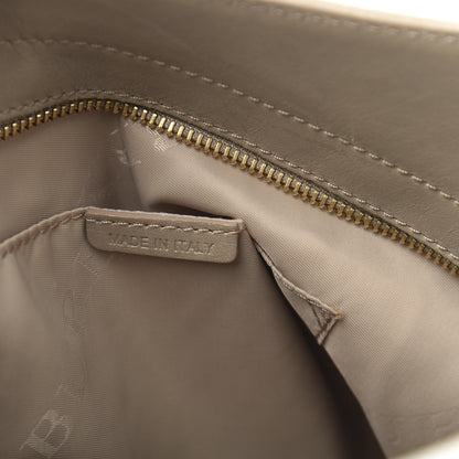 Burberry Calfskin Studded Hobo Beige 7 of 13