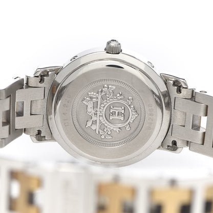 Hermes Stainless Steel 24mm Clipper Quartz Watch Gold 5 of 7