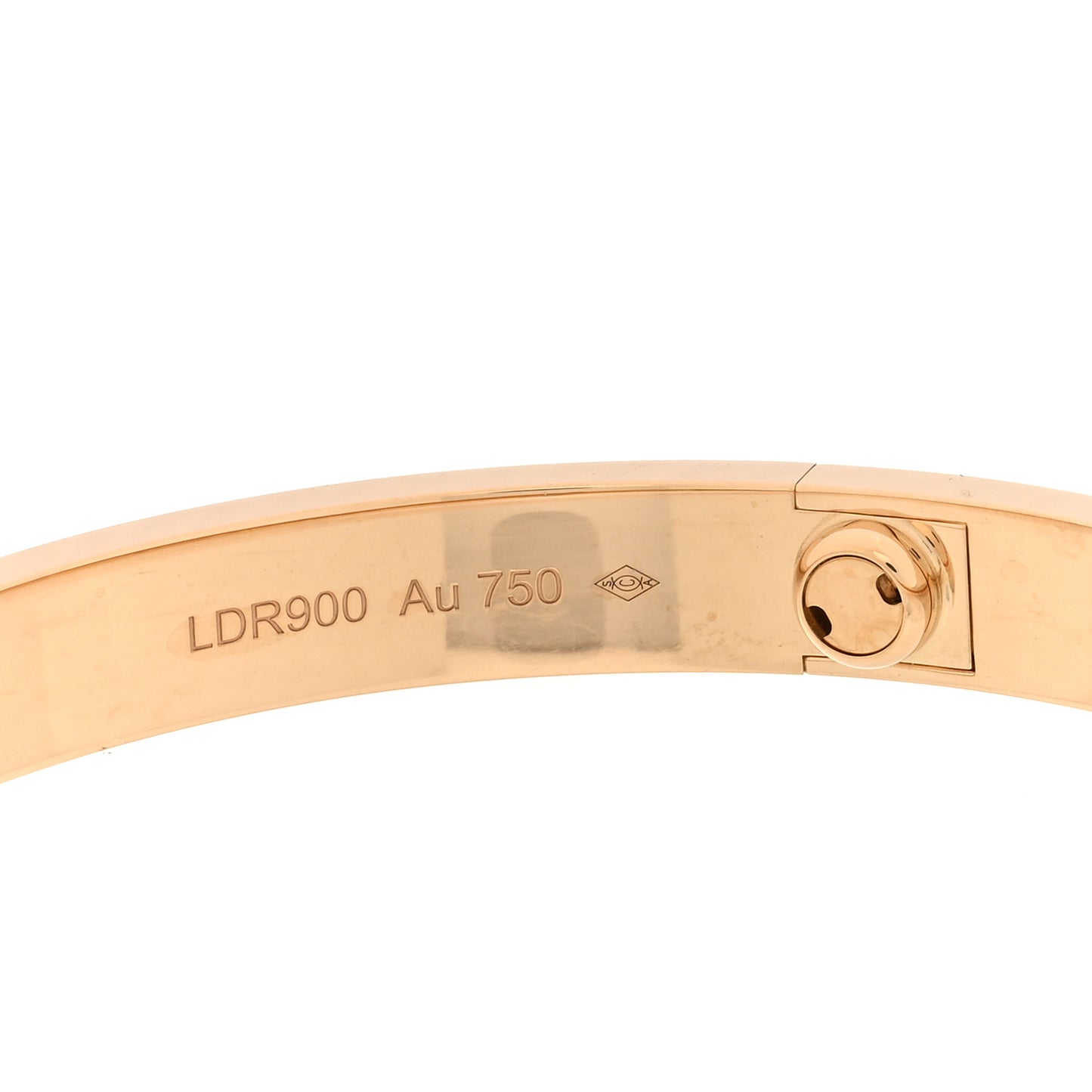 18K Yellow Gold LOVE Bracelet 19
