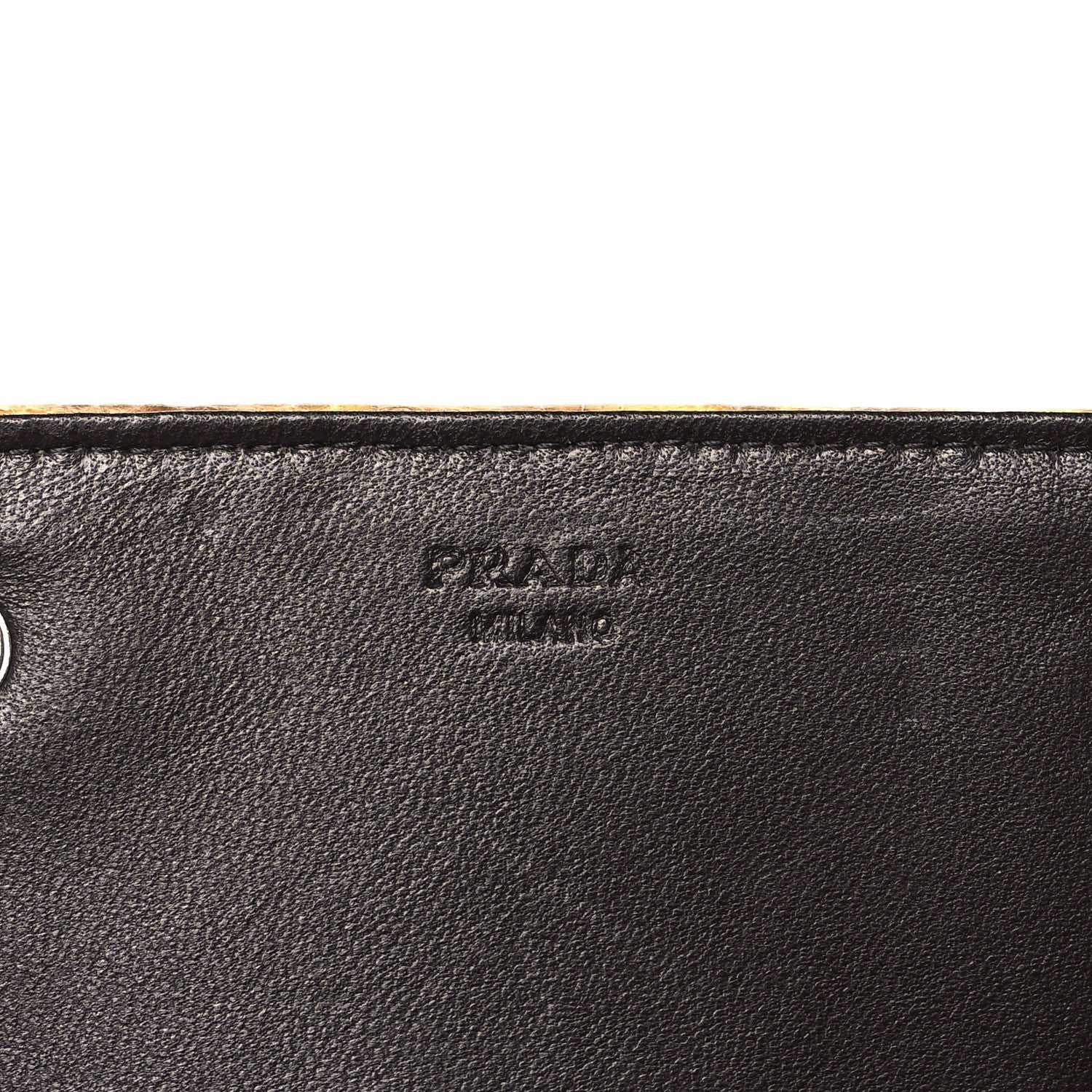Prada Lizard Long Wallet Yellow 7 of 8
