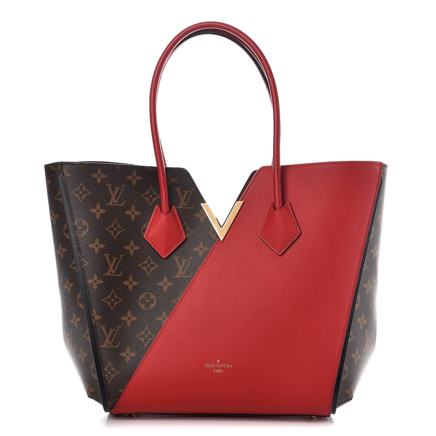 Calfskin Monogram Kimono Tote Cherry