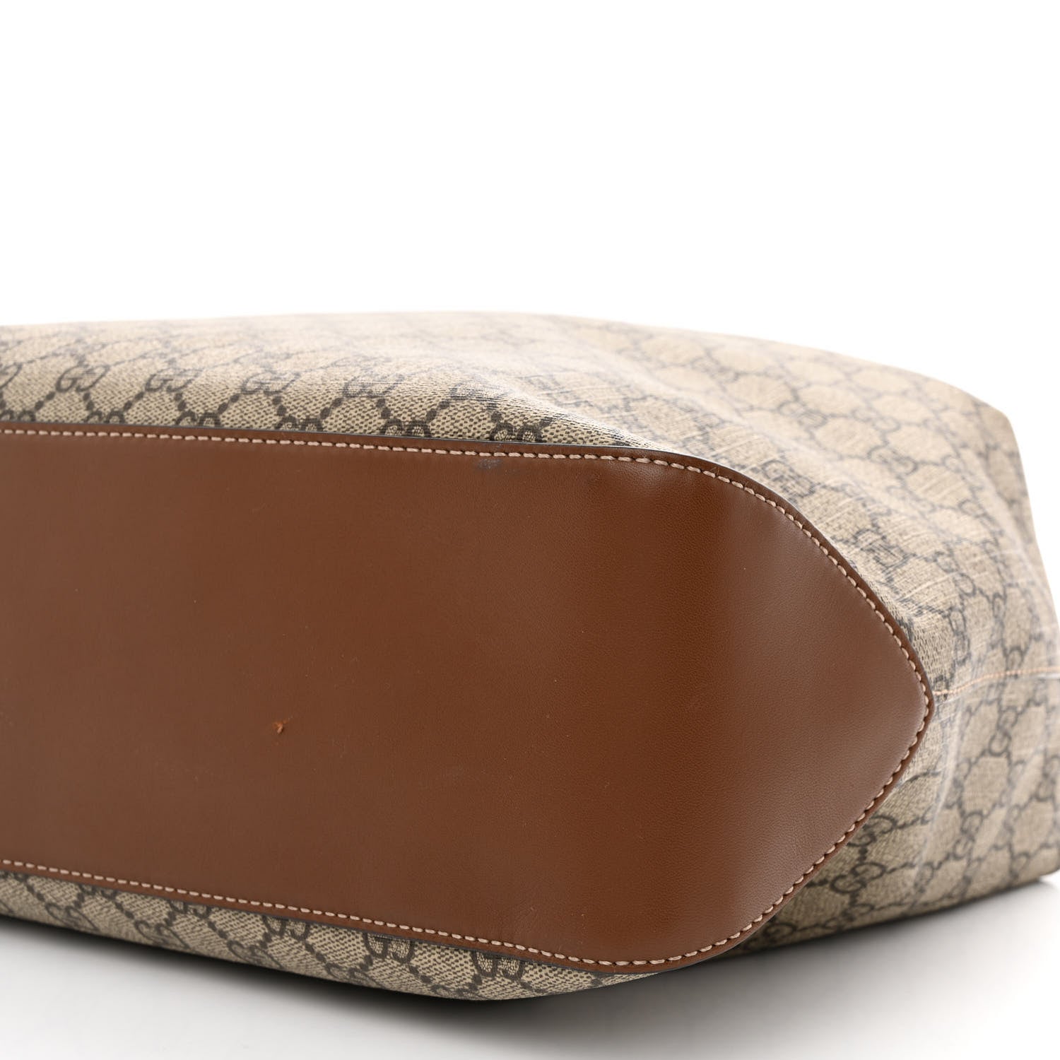 Gucci GG Supreme Monogram Large Linea A Hobo Light Brown 10 of 10