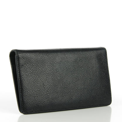 Chanel Caviar Timeless CC Yen Wallet Black 3 of 8