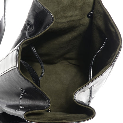 Louis Vuitton Epi Sac a Dos Drawstring Bag Black 5 of 6