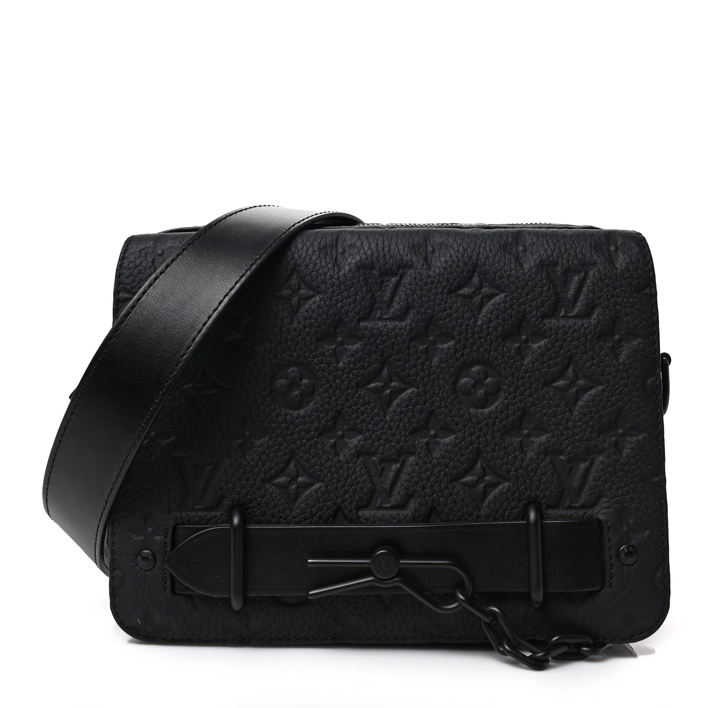 Taurillon Monogram Steamer Messenger Black