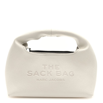 Marc Jacobs Grained Calfskin Mini The Sack Bag White 1 of 11