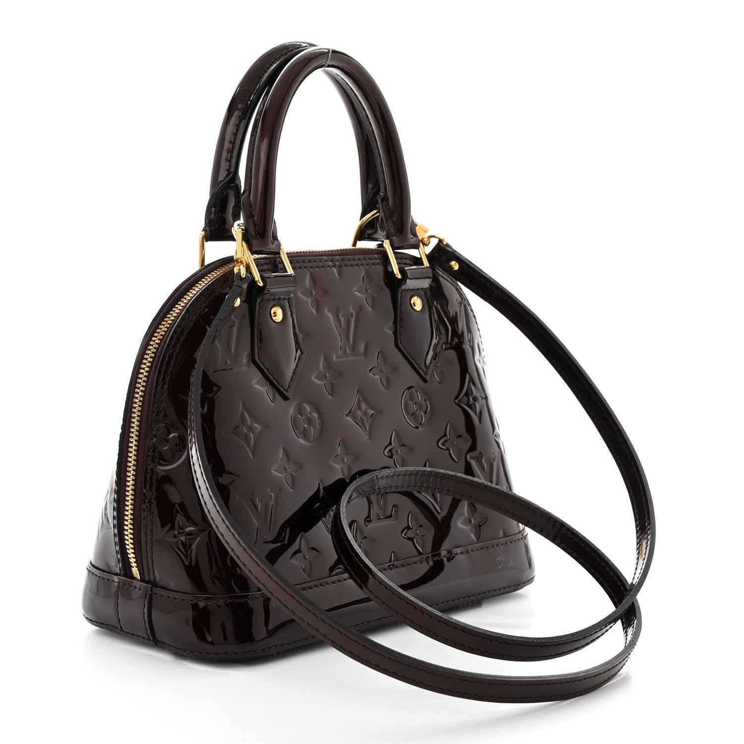 Louis Vuitton Vernis Alma BB Amarante 3 of 10