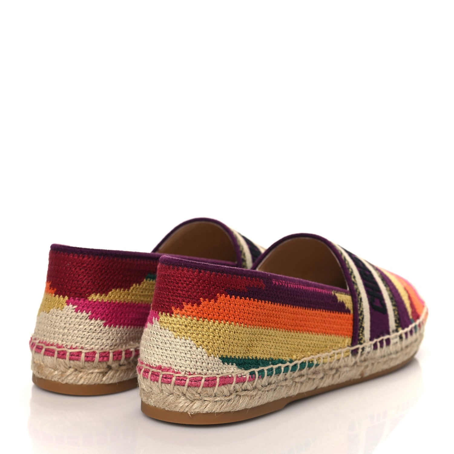 Christian Dior Cotton Embroidered Patchwork Granville Espadrille 40 Multicolor 4 of 8