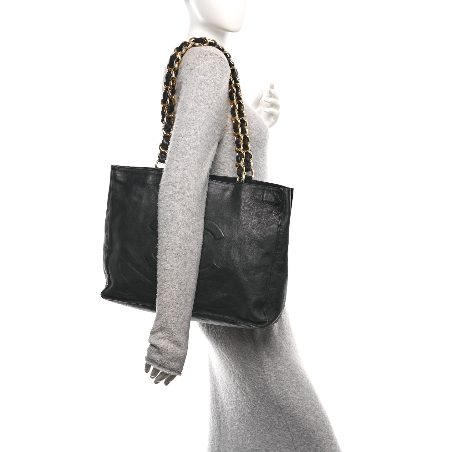 Lambskin CC Tote Black