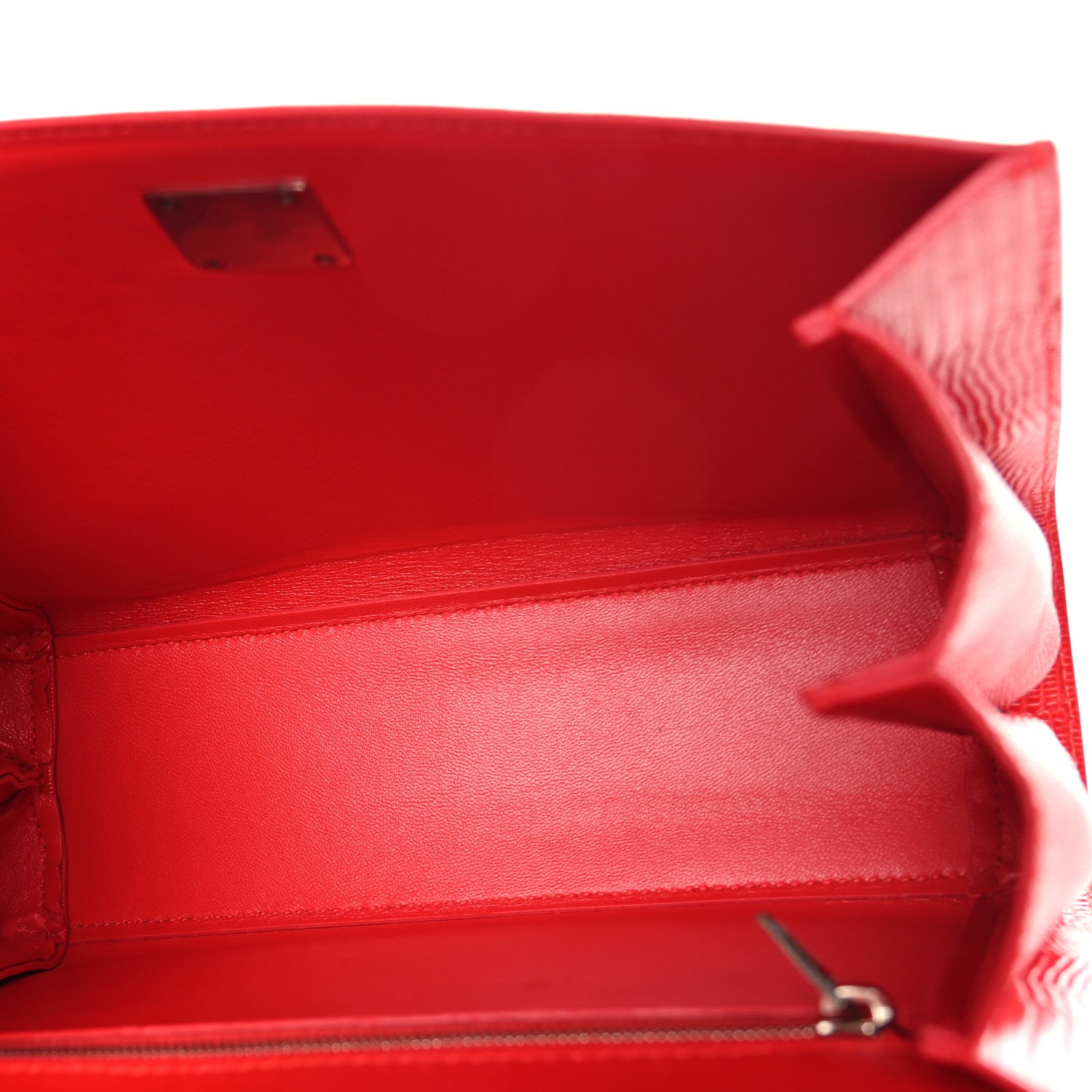 Balenciaga Patent Calfskin Lizard Embossed Medium Ghost Shoulder Bag Vivid Red 5 of 8
