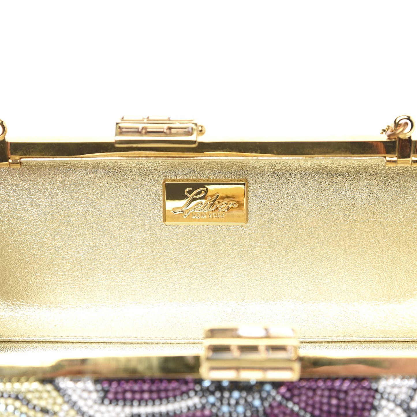 Swarovski Crystal Minaudiere Clutch Multicolor