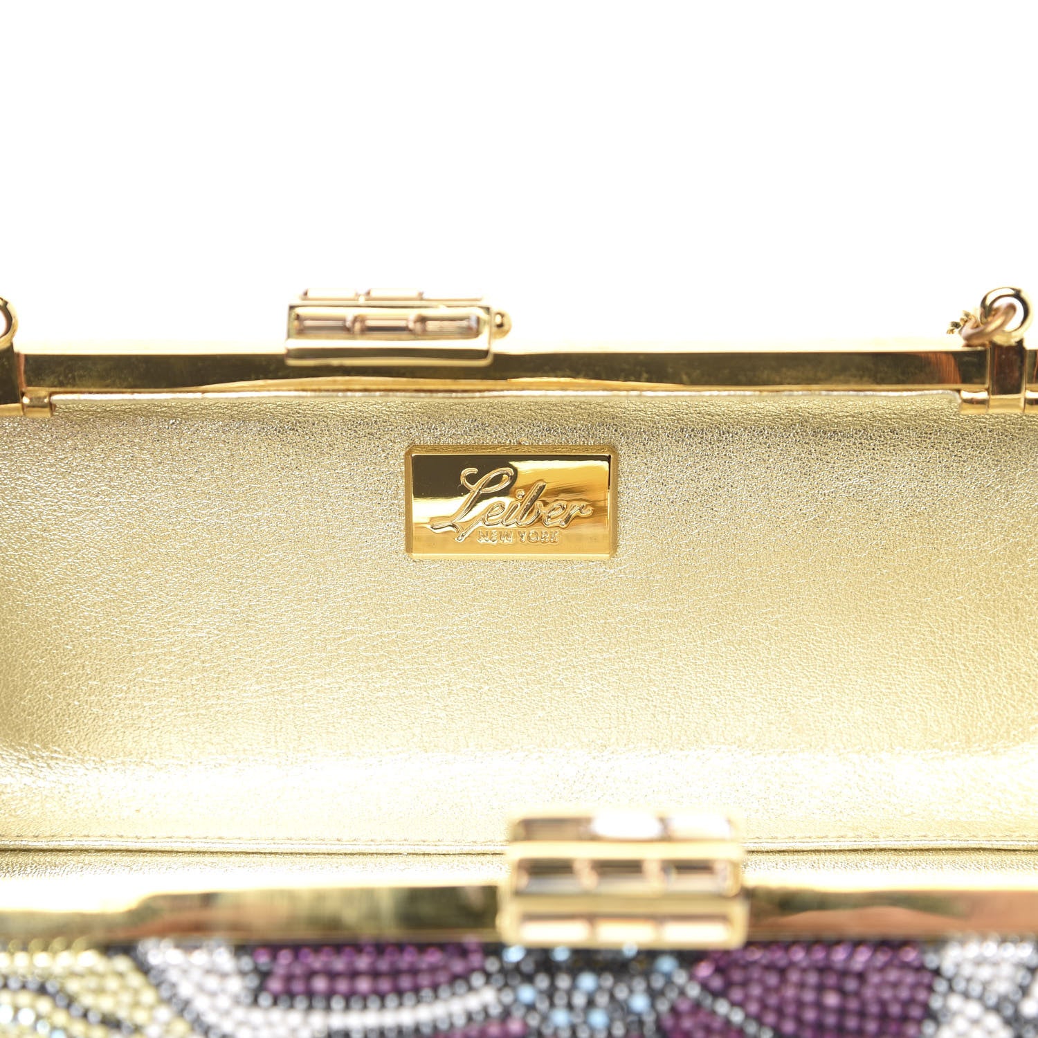 Judith Leiber Swarovski Crystal Minaudiere Clutch Multicolor 6 of 9