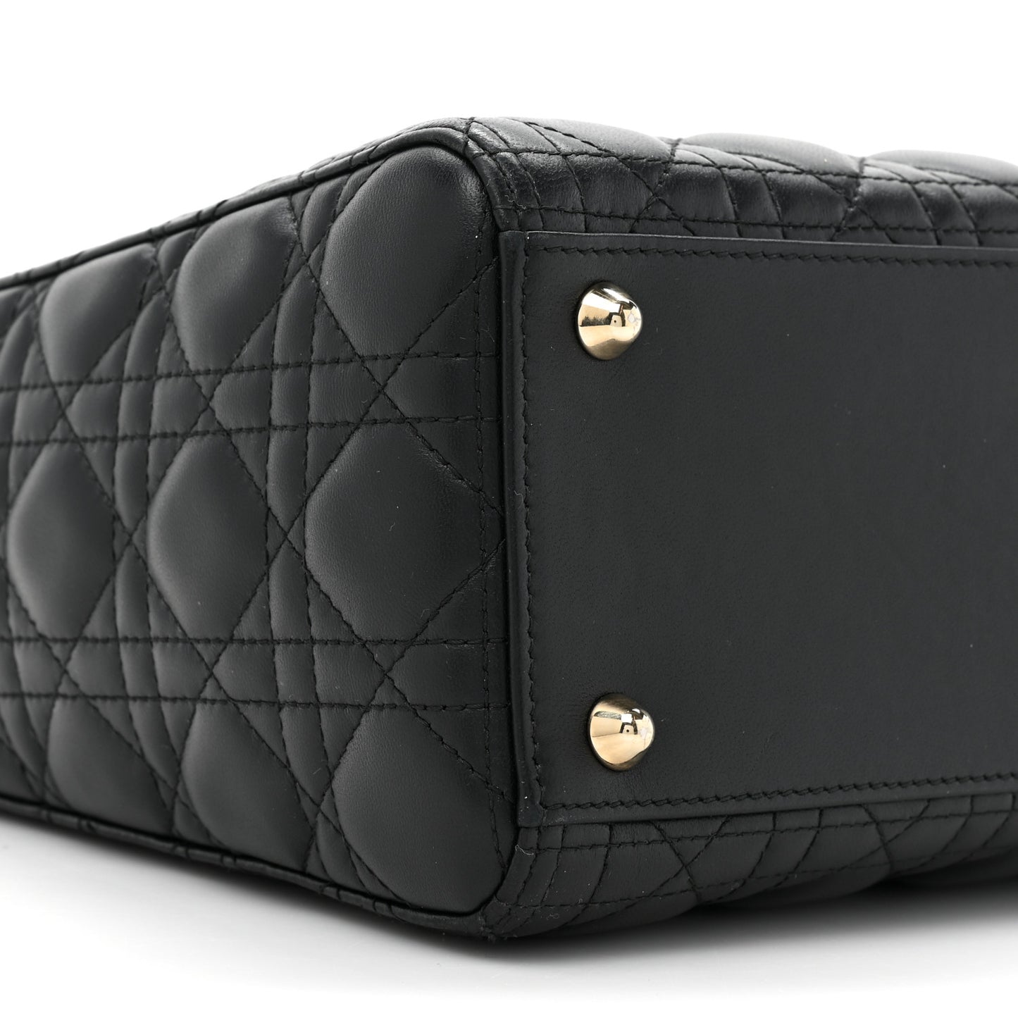 Lambskin Cannage Large Lady Dior Black