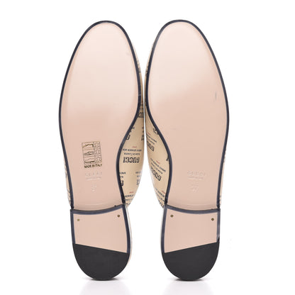 Gucci Calfskin Stamp Print Womens Princetown Slippers 37 Soy Black 10 of 10