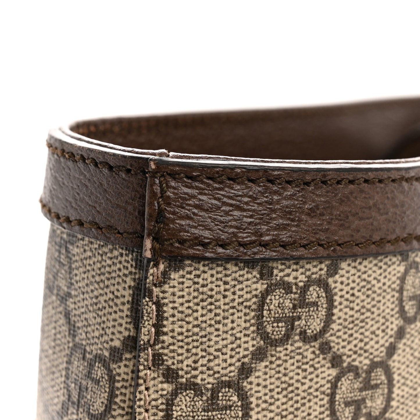 GG Supreme Monogram Medium Ophidia Shopping Tote Brown