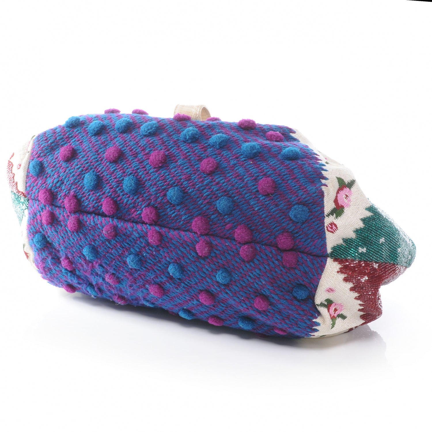 Fendi Lizard Canvas Aspen Embroidered Spy Multicolor Panna 4 of 8