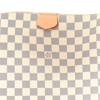 Louis Vuitton Damier Azur Graceful MM Rose Ballerine 7 of 15