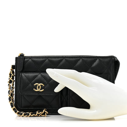 Chanel Caviar Quilted Polly Pocket Pouch Black 2 of 9