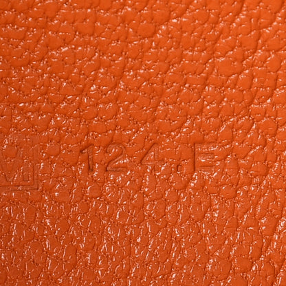 Hermes Chevre Mysore Bearn Gusset Wallet Orange 7 of 7
