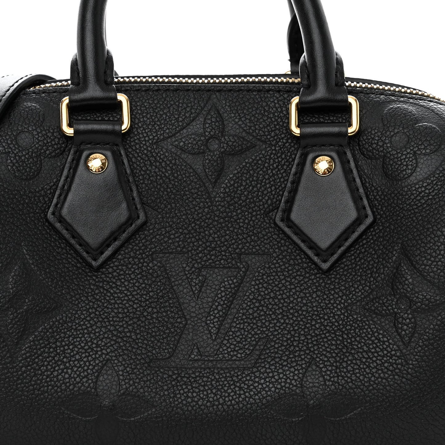 LOUIS VUITTON Empreinte Monogram Giant Speedy Bandouliere 20 Black
