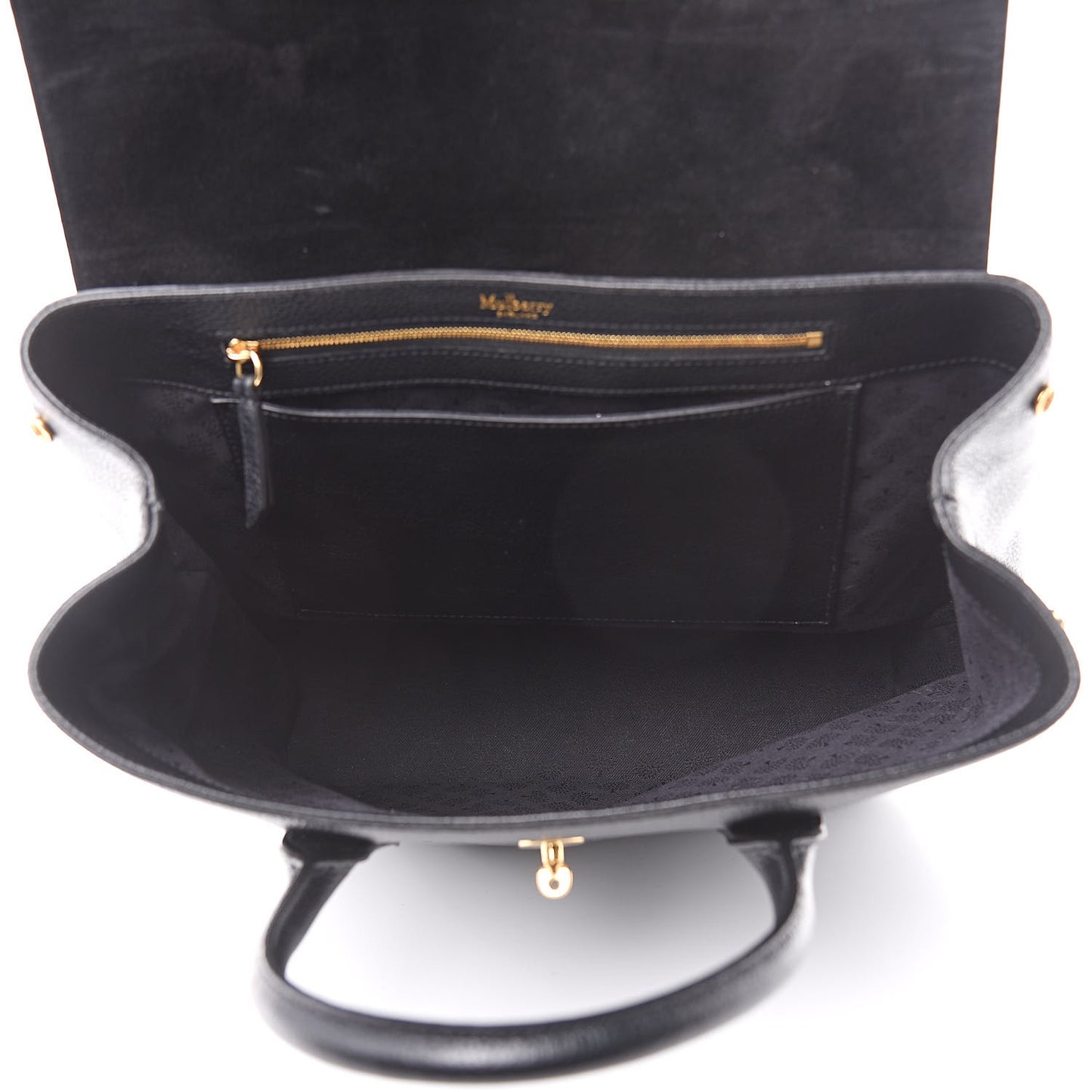Classic Grain Calfskin Small Bayswater Backpack Black