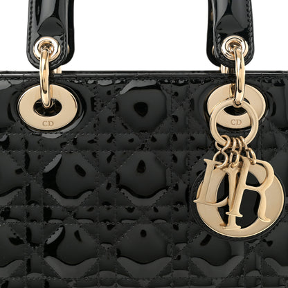Christian Dior Patent Cannage Small Lady Dior Black 8 of 11