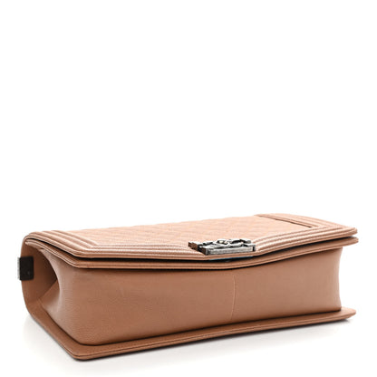 Chanel Caviar Quilted New Medium Boy Flap Camel 4 of 12