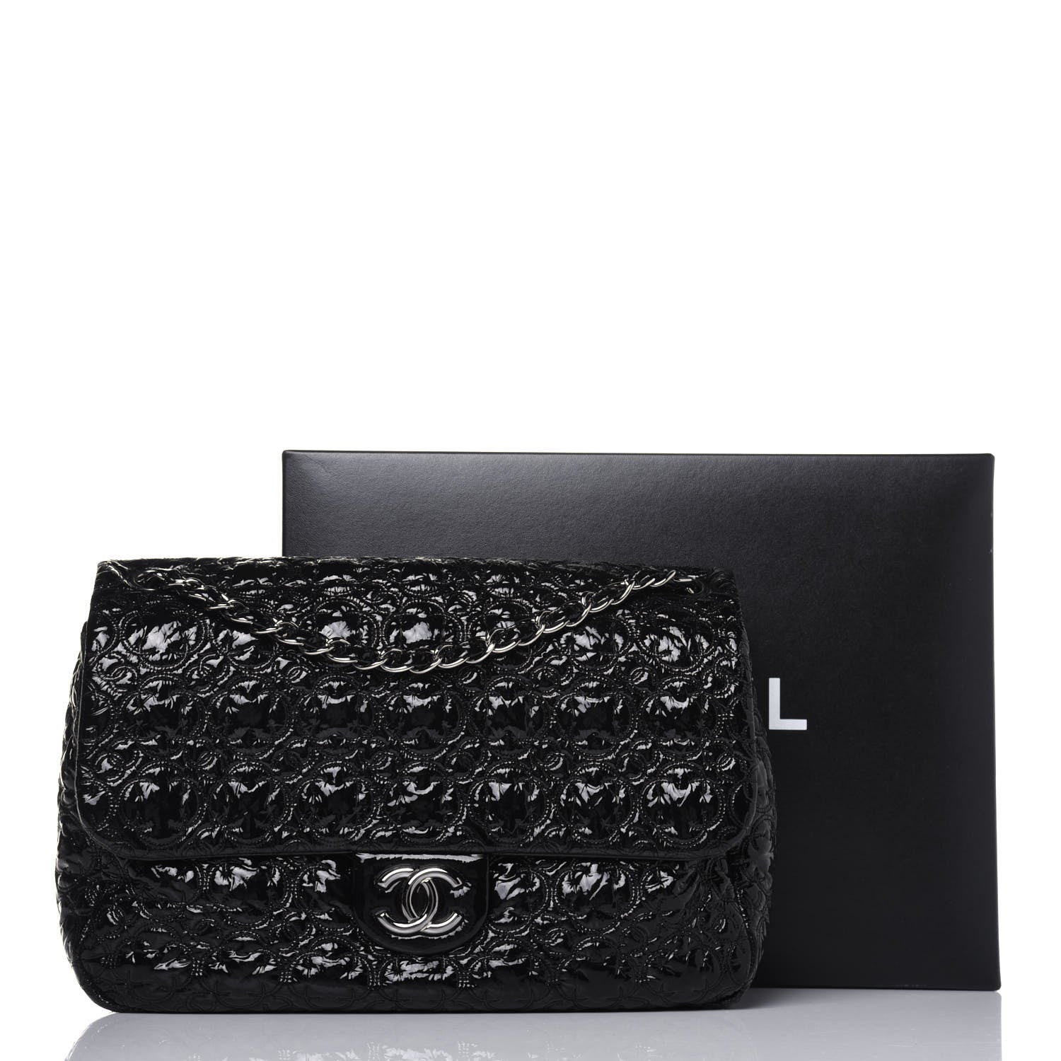 Chanel Vinyl Rock In Moscow Single Flap Black 12 of 12