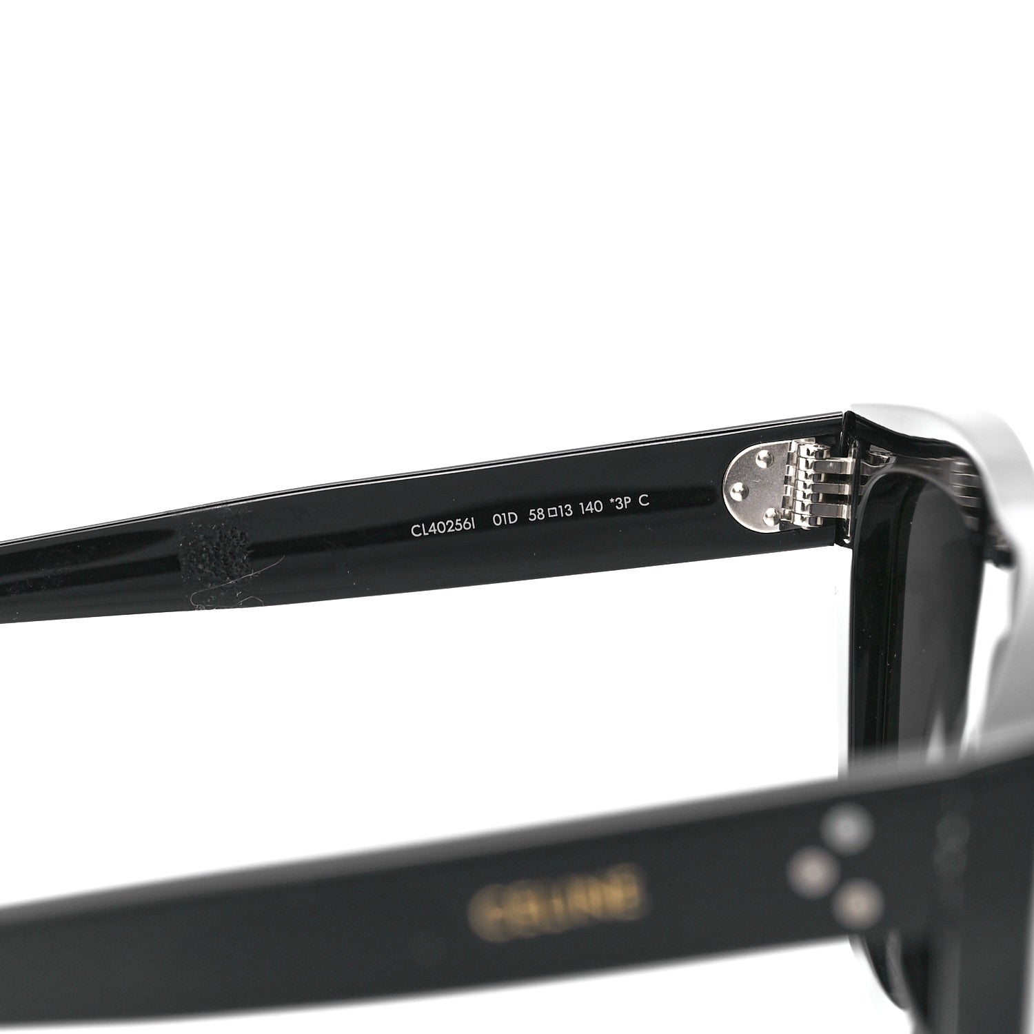 Celine Acetate Square Sunglasses CL40256I Black 5 of 7