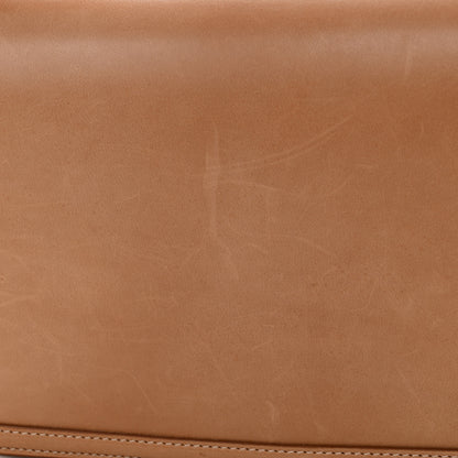 Saint Laurent Box Calfskin Monogram Medium Solferino Satchel Natural Tan 15 of 15