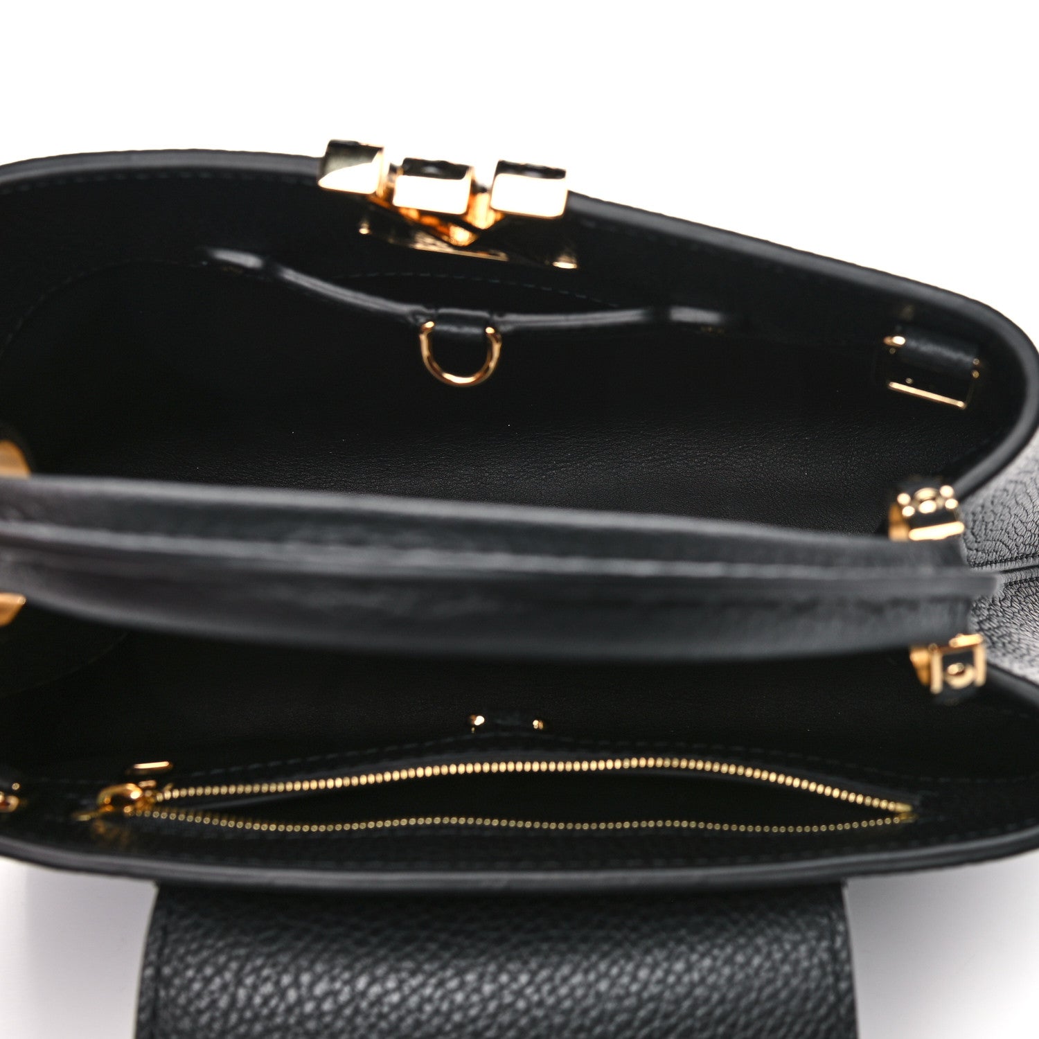 Louis Vuitton Taurillon Capucines Leopard BB Black 5 of 9