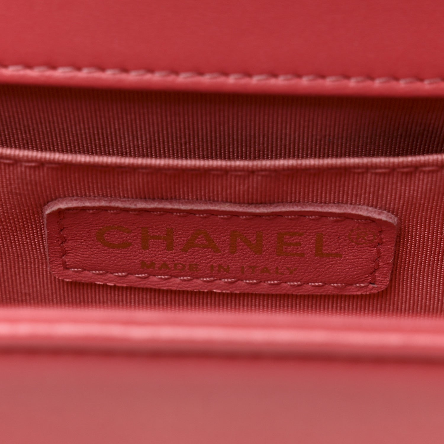 Chanel Lambskin Chevron Quilted Small Boy Flap Dark Pink 6 of 11
