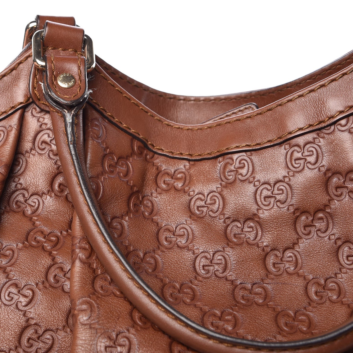 Guccissima Large Sukey Tote Brown