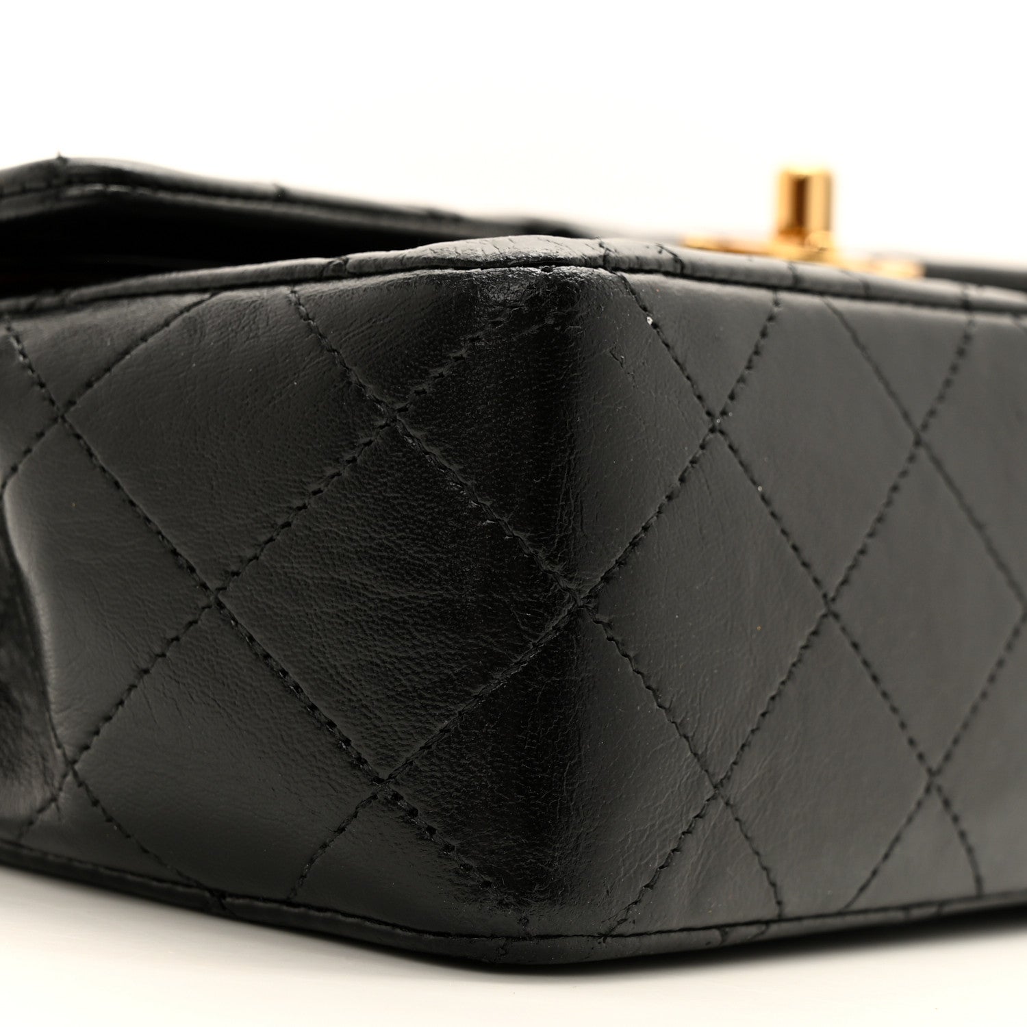 Chanel Lambskin Quilted Small Double Flap Black 9 of 13