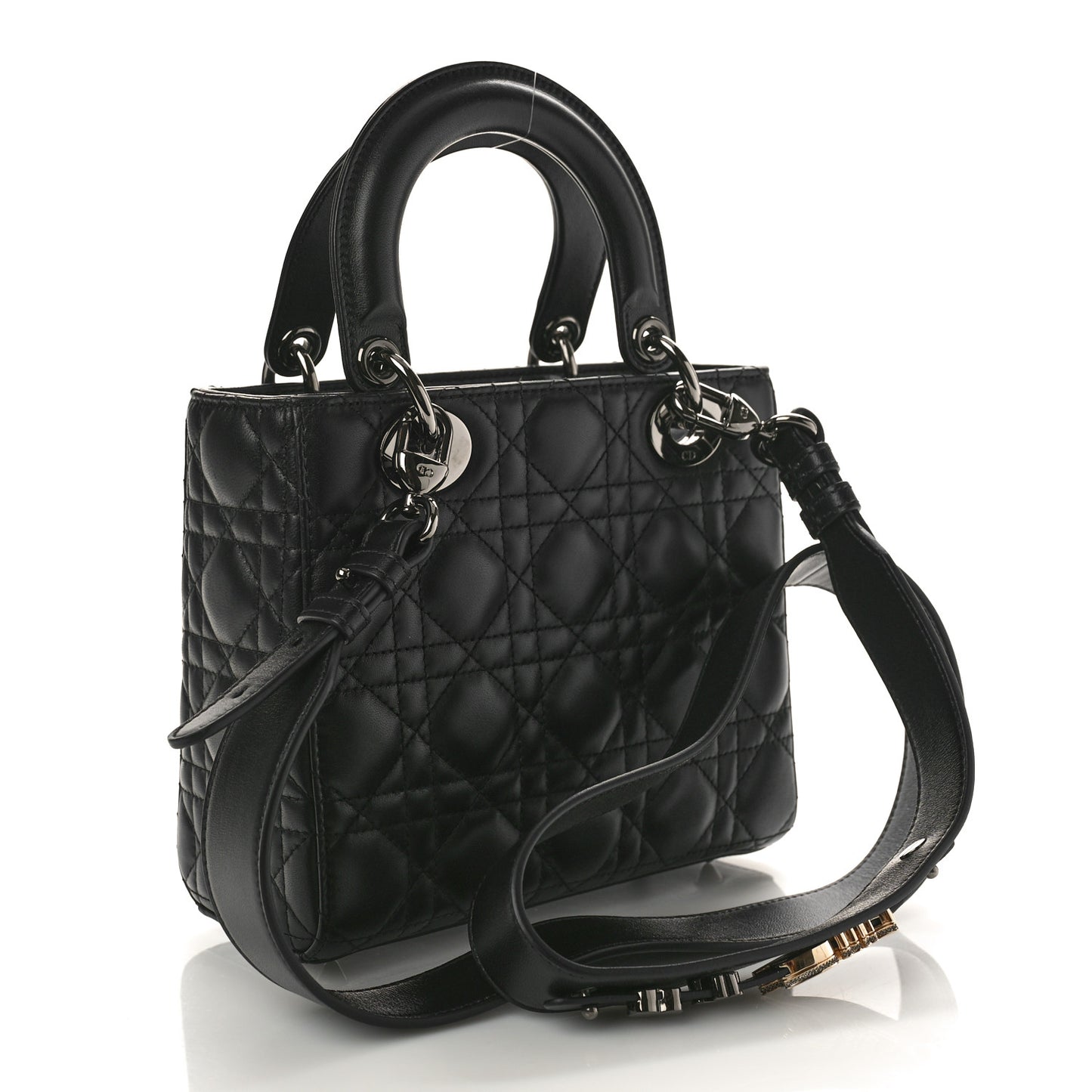 Lambskin Cannage Small My ABCDior Lady Dior Black