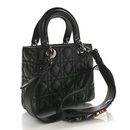 Christian Dior Lambskin Cannage Small My ABCDior Lady Dior Black 3 of 8