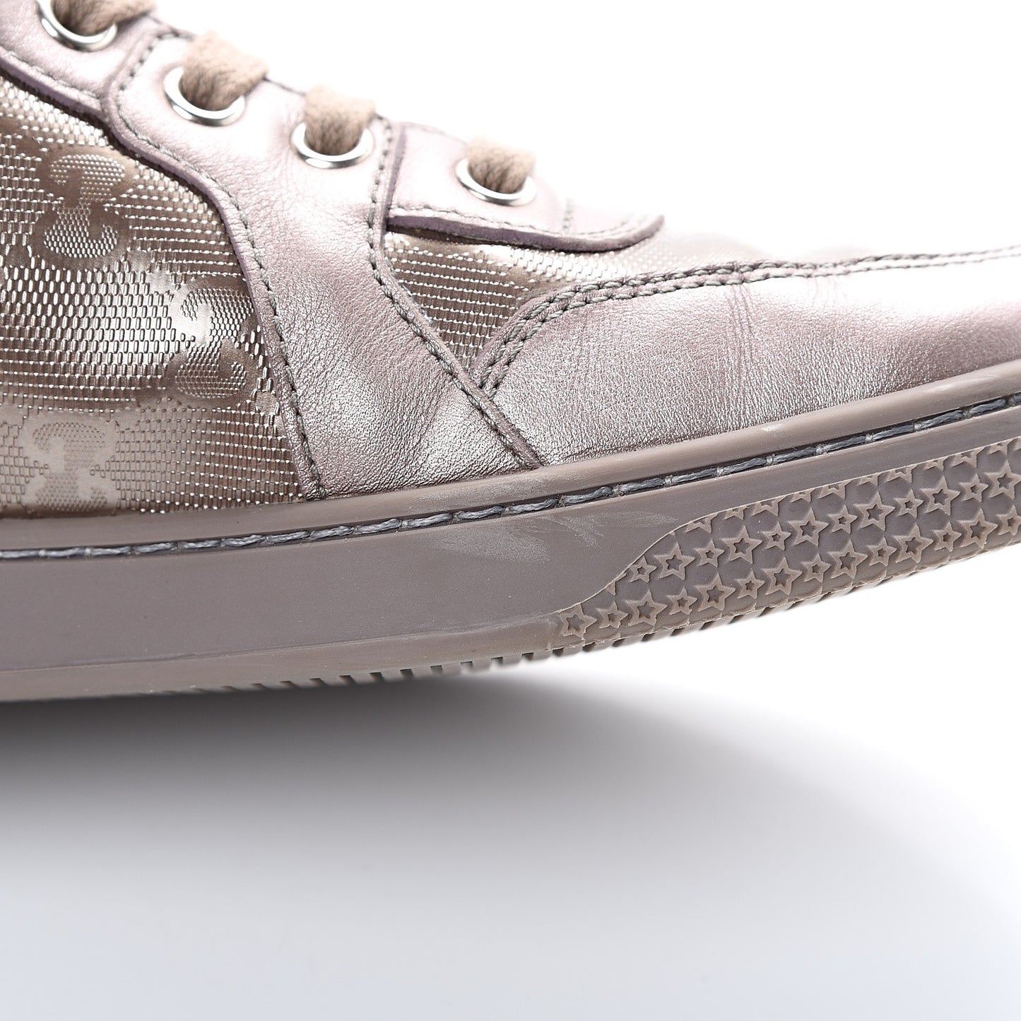 Imprime Monogram Coda High Top Sneakers 38.5 Mauve