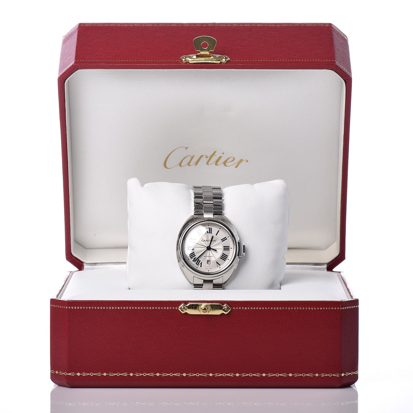 Stainless Steel 31mm Cle De Automatic Watch