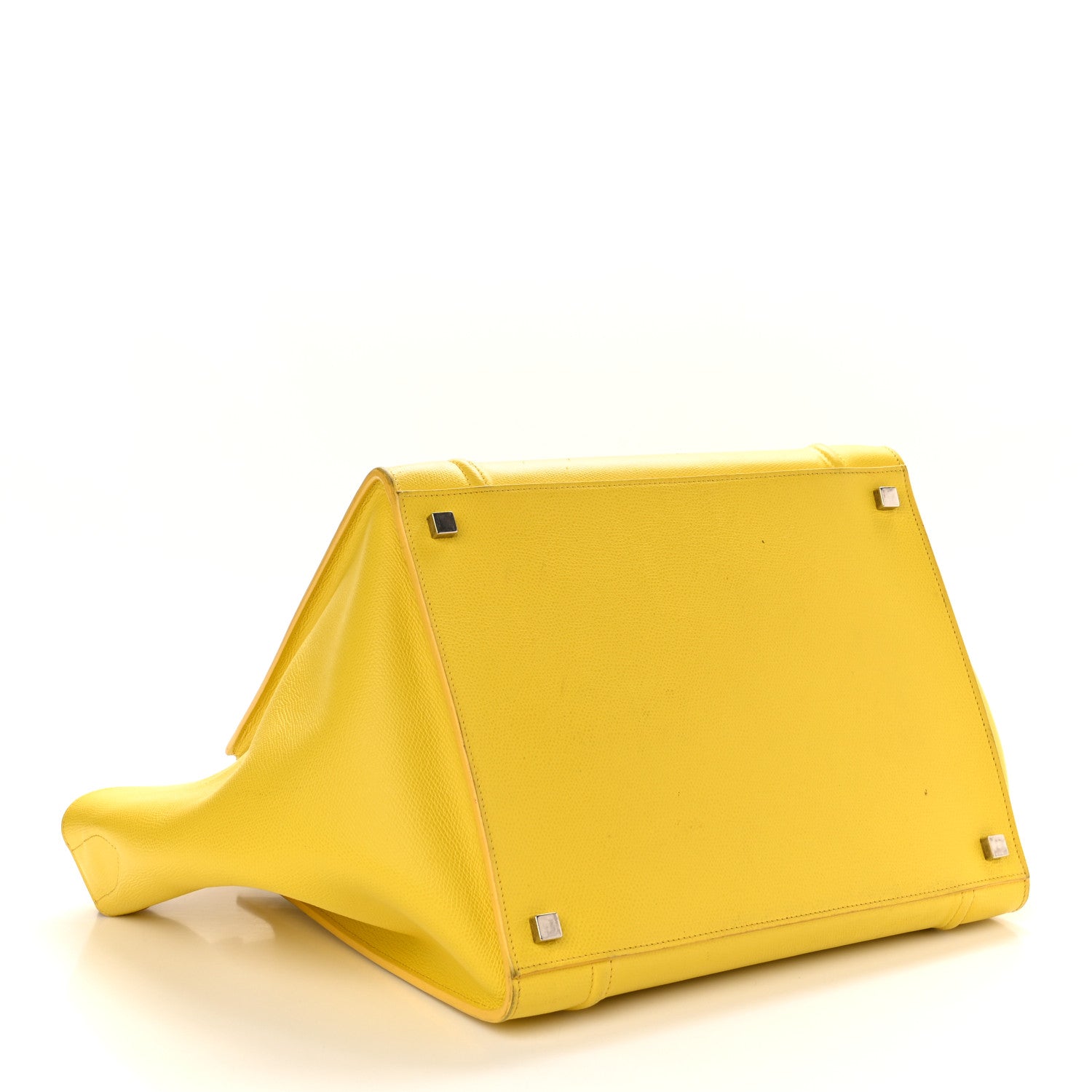 Celine Grained Calfskin Medium Phantom Luggage Yellow 4 of 16
