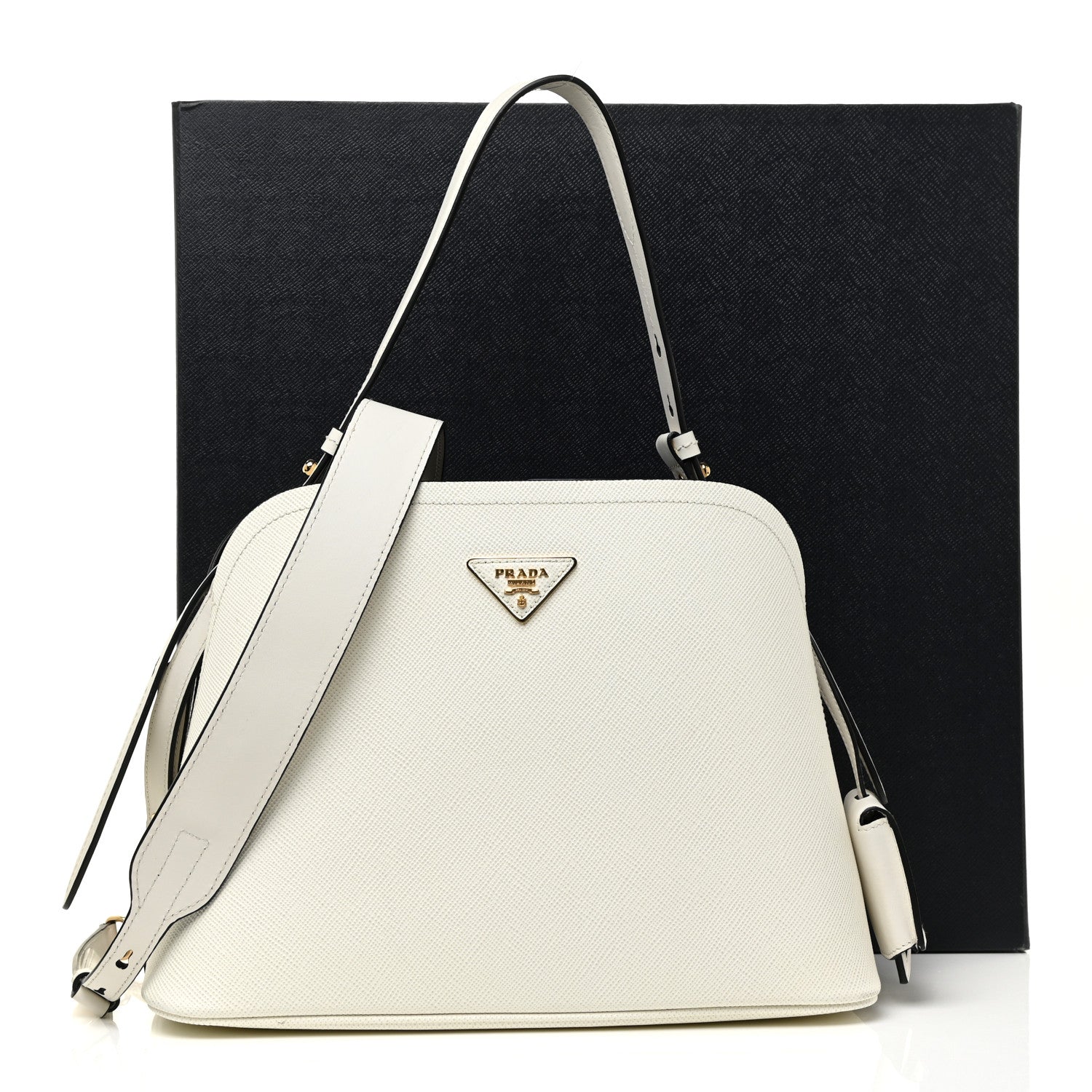 Prada Saffiano Cuir Medium Matinee Tote Cloudy Grey 15 of 15