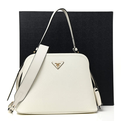 Prada Saffiano Cuir Medium Matinee Tote Cloudy Grey 15 of 15