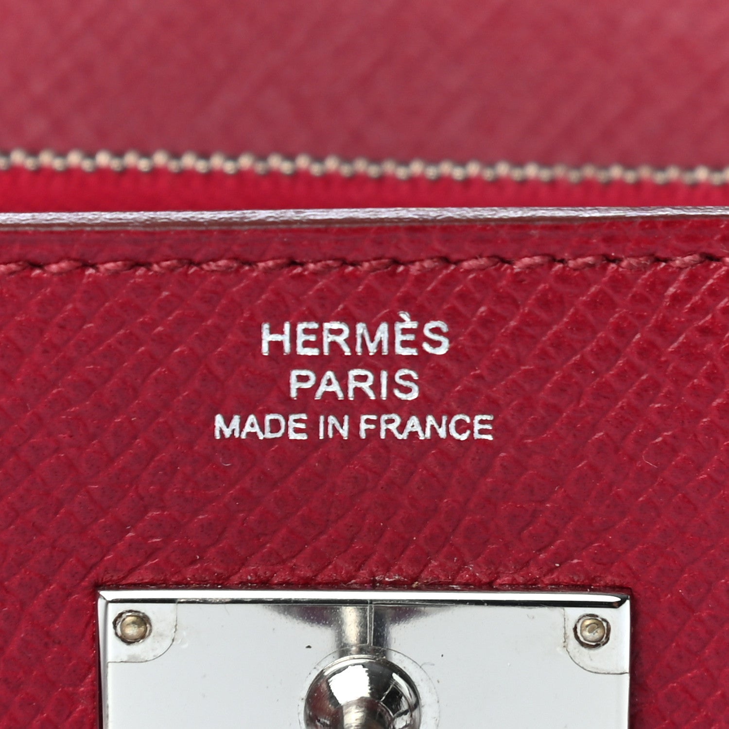 Hermes Epsom Kelly Longue Wallet Rubis 6 of 11