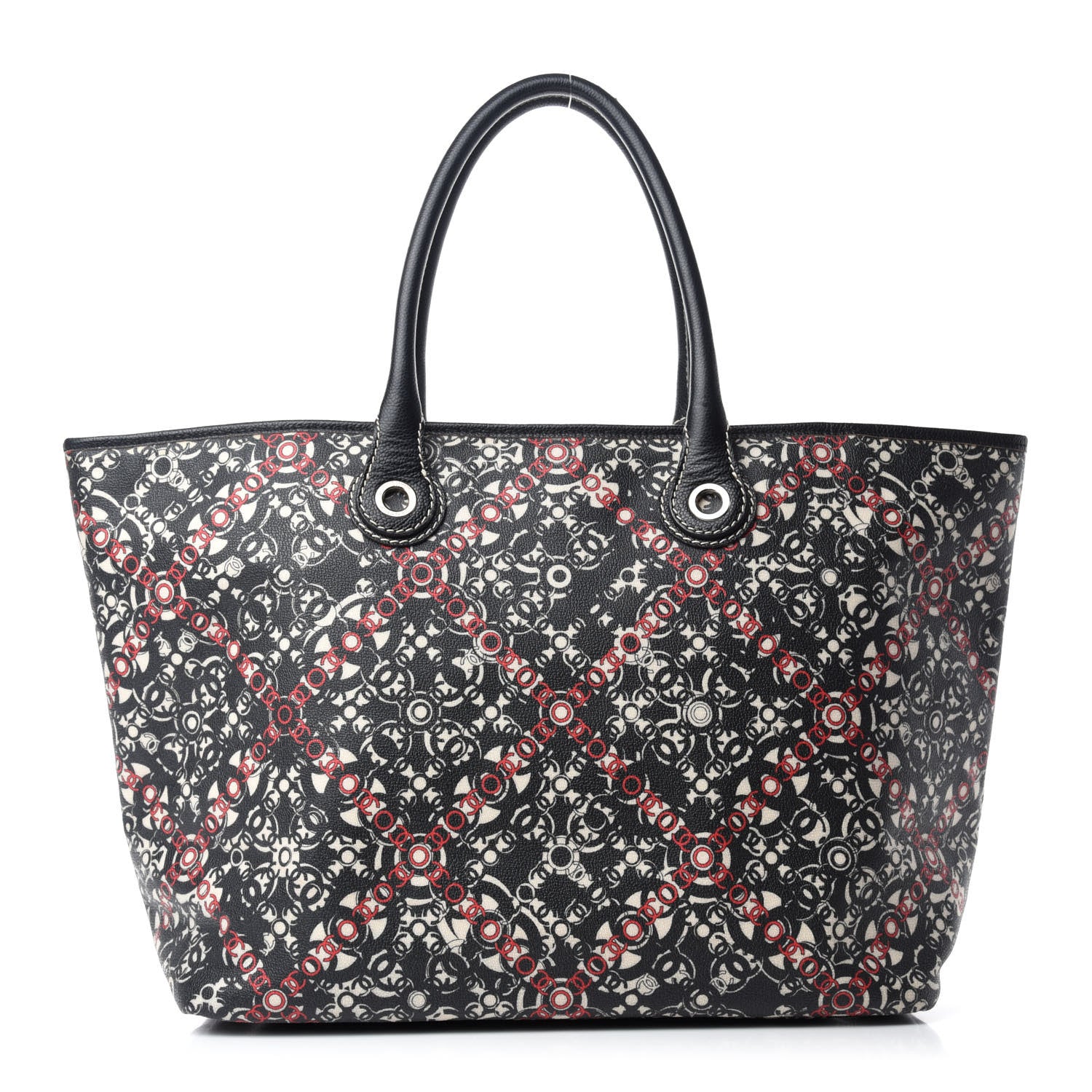Chanel Coated Canvas Coco Tote Black 1 of 11