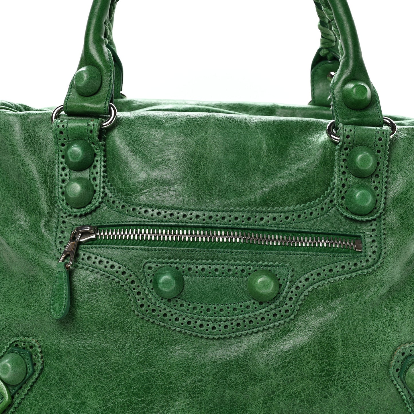 Agneau Giant Brogues Hardware Office Tote Pommier