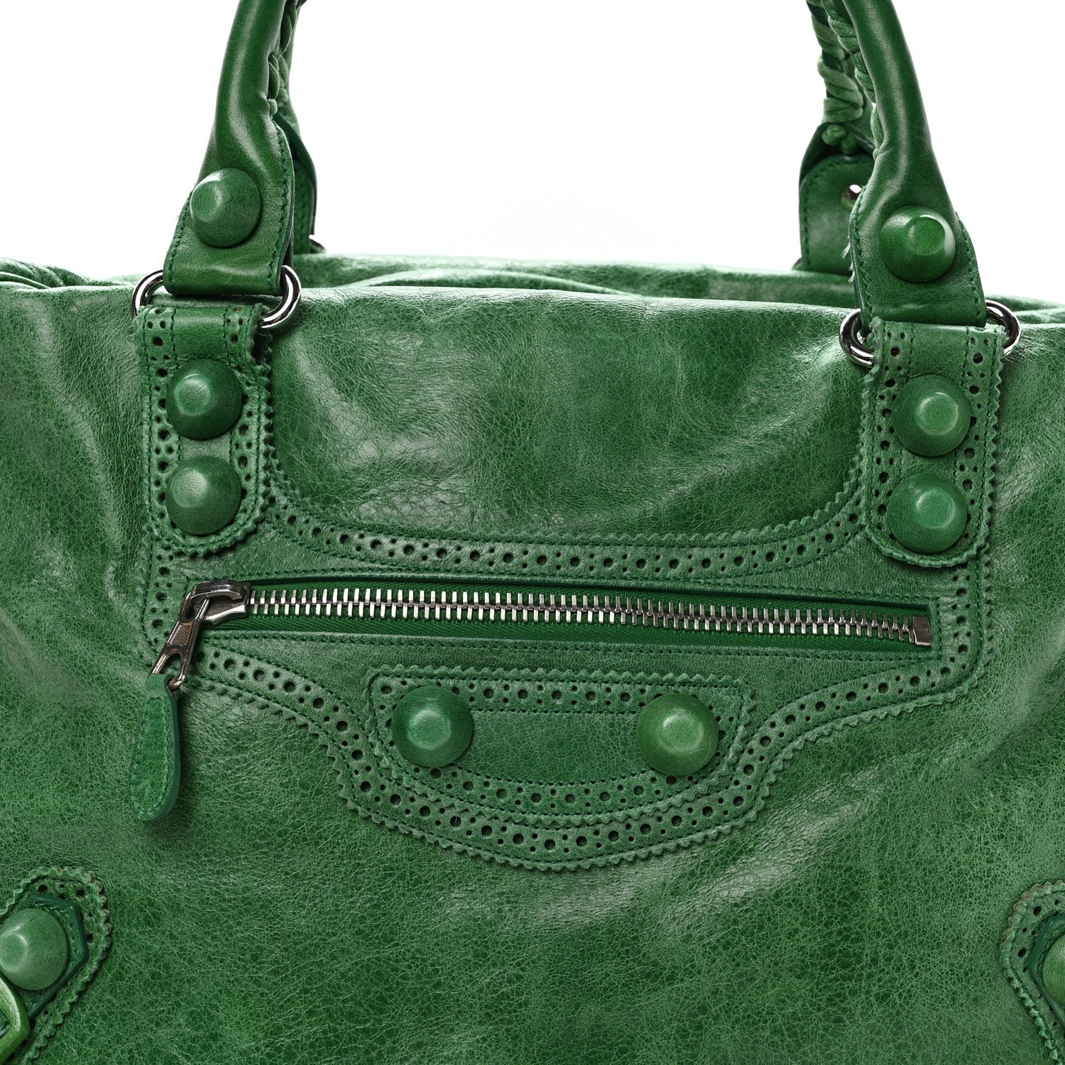 Balenciaga Agneau Giant Brogues Hardware Office Tote Pommier 9 of 11