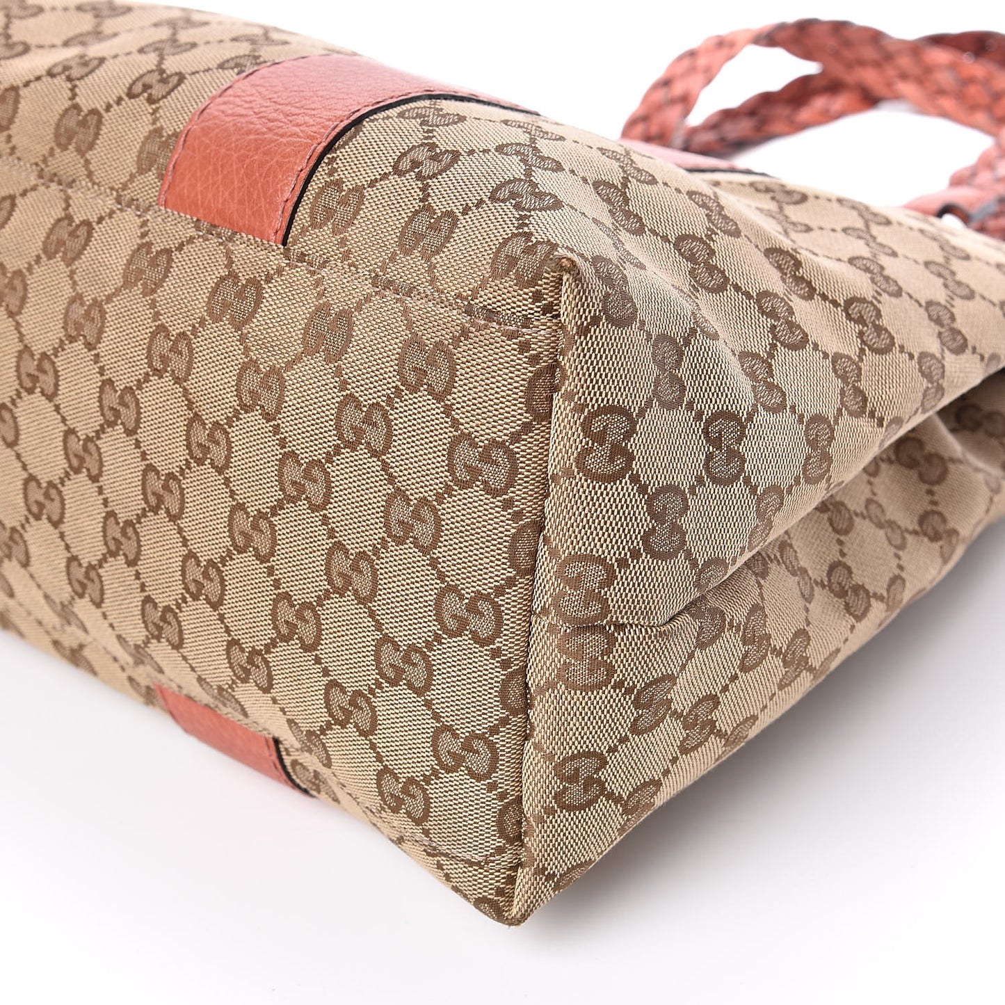 Monogram Medium Bamboo Bar Tote Coral