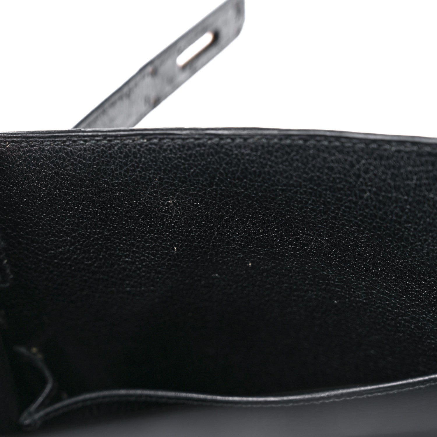Hermes Ostrich Kelly Sellier 32 Black 12 of 24