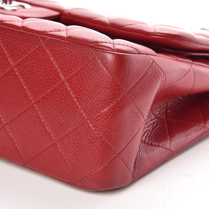 Chanel Caviar Quilted Jumbo Double Flap Red 11 of 11