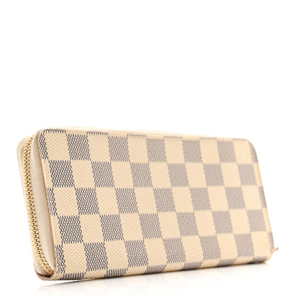 Louis Vuitton Damier Azur Clemence Wallet Rose Ballerine 3 of 10